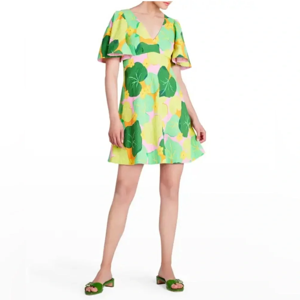 NWT Kate‎ Spade Cucumber Floral Swing Dress Sz 6 $328